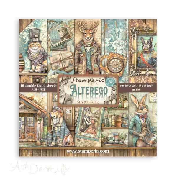 НАБОР БУМАГИ ДЛЯ СКРАПБУКИНГА "ALTEREGO" 30*30см.         