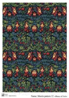 Карта для декупажа А4 MORRIS PATTERN 12