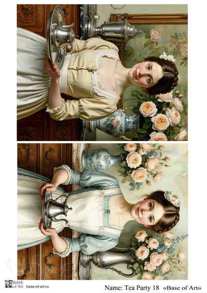 Карта для декупажа А4 Tea Party 18