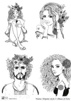 Карта для декупажа А3 Hipster style3