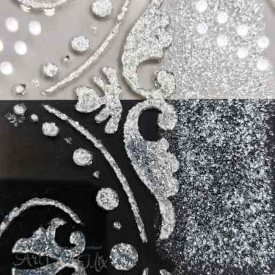 Структурный гель "Серебряная парча", 40мл., ProArt 