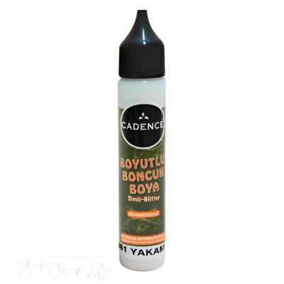 Краска контурная Cadence Glitter Dimensional Paint, 25 ml. Phosphorescence-461
