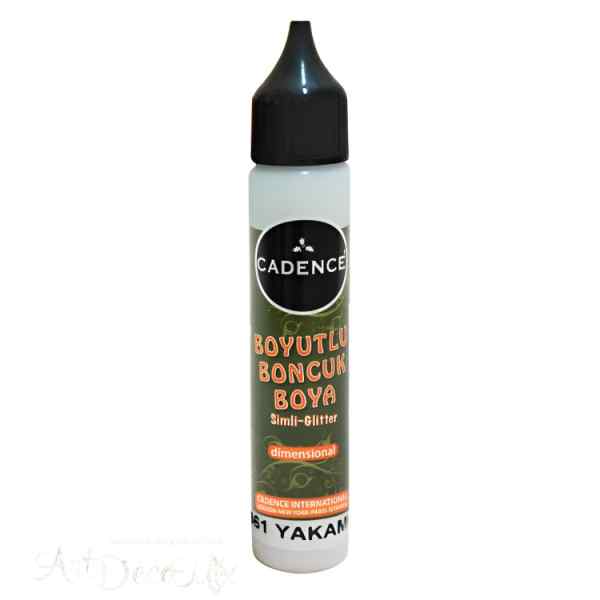 Краска контурная Cadence Glitter Dimensional Paint, 25 ml. Phosphorescence-461