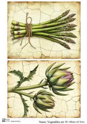 Карта для декупажа А4 Vegetables set 19