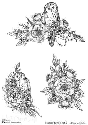 Карта для декупажа А4 Tattoo set 2