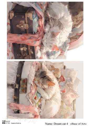 Карта для декупажа А4 DREAM CAT 4