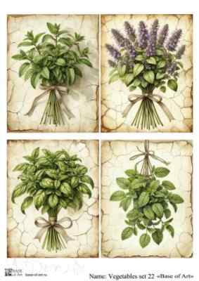 Карта для декупажа А4 Vegetables set 22