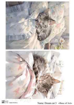 Карта для декупажа А4 DREAM CAT 3