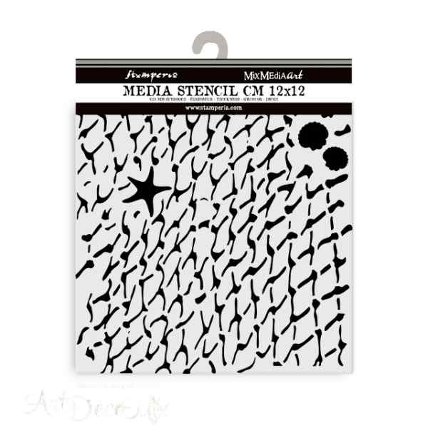 ПРЕДЗАКАЗ Трафарет "Silent Sea", 12*12см.   