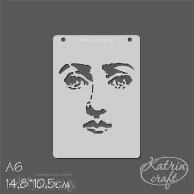 Трафарет "Лик средний" 14.8х10.5 см