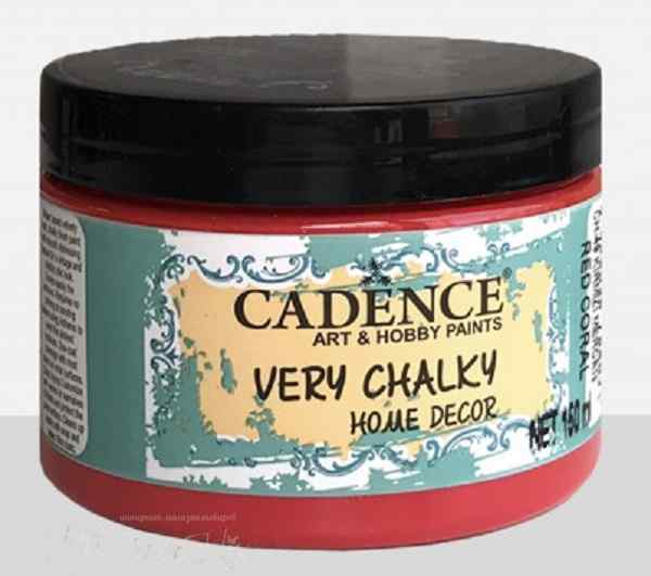 Краска акриловая Chalky 49 красный коралл краска Cadence, 150мл