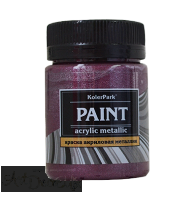 Краска акриловая декоративная металлик, 50мл. Аметист