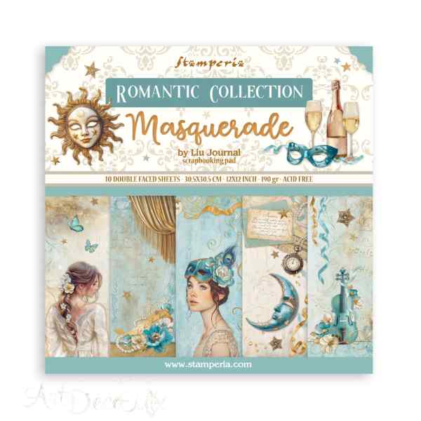 ПРЕДЗАКАЗ НАБОР БУМАГИ ДЛЯ СКРАПБУКИНГА "MASQUERADE" 30*30см.           
