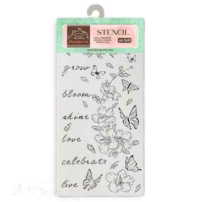 Трафарет "SECRET DIARY", 12*25см 2