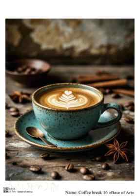 Карта для декупажа А4 Coffee break 16