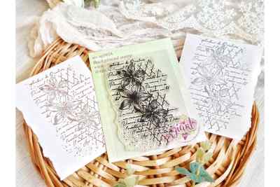 Штамп фоновый "Эльфийский узор" 