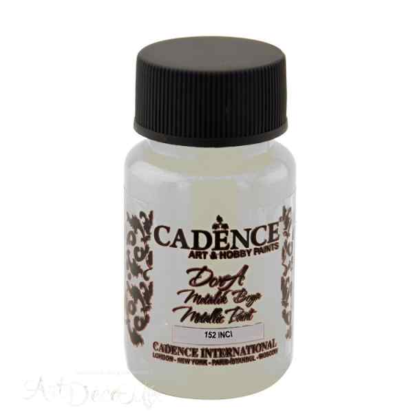 Краска акриловая, металлик, "Dora", CADENCE, бриллиантовый блеск, 50 мл, цвет 152 Жемчуг