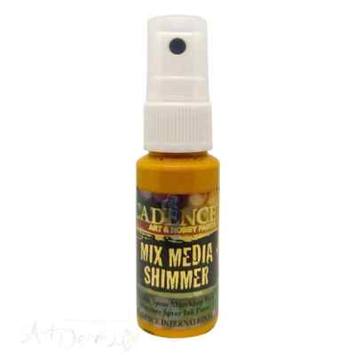 Чернильная краска-спрей металлик Cadence Mix Media Shimmer Metallic Spray Ink Paint, 25 ml рассвет  MMS-03  