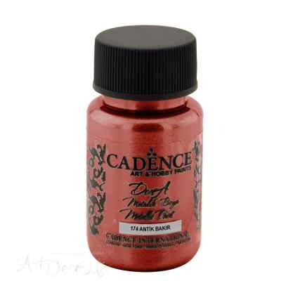 Краска акриловая, металлик, "Dora", CADENCE, бриллиантовый блеск, 50 мл, цвет 174 Античная медь