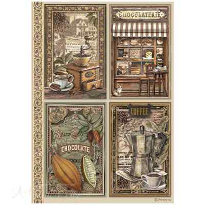 БУМАГА РИСОВАЯ STAMPERIA "COFFEE & CHOCOLATE" А4     