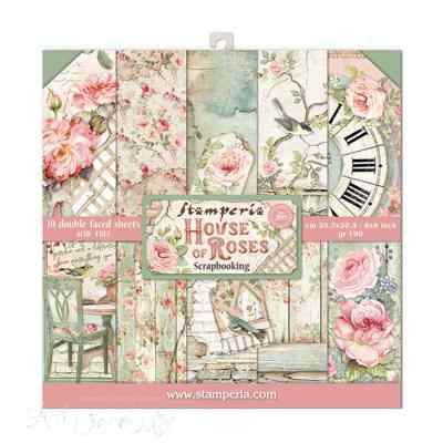 ПРЕДЗАКАЗ НАБОР БУМАГИ ДЛЯ СКРАПБУКИНГА "HAUSE OF ROSES" 30*30см.