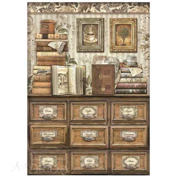 БУМАГА РИСОВАЯ STAMPERIA "COFFEE & CHOCOLATE" А4      
