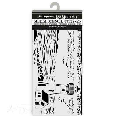 ПРЕДЗАКАЗ Трафарет "Silent Sea", 12*25см       