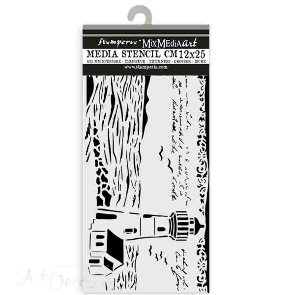 ПРЕДЗАКАЗ Трафарет "Silent Sea", 12*25см       