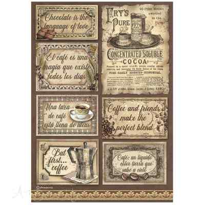 БУМАГА РИСОВАЯ STAMPERIA "COFFEE & CHOCOLATE" А4   