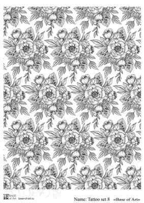 Карта для декупажа А4 Tattoo set 8