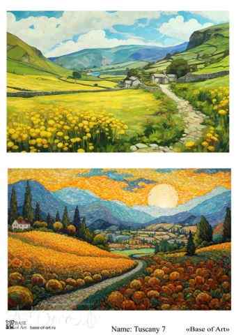 Карта для декупажа А4 TUSCANY 7