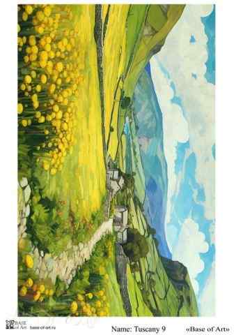 Карта для декупажа А4 TUSCANY 9
