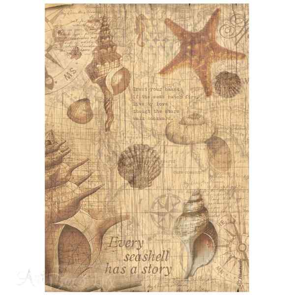 БУМАГА РИСОВАЯ STAMPERIA "SEA LAND" А4      