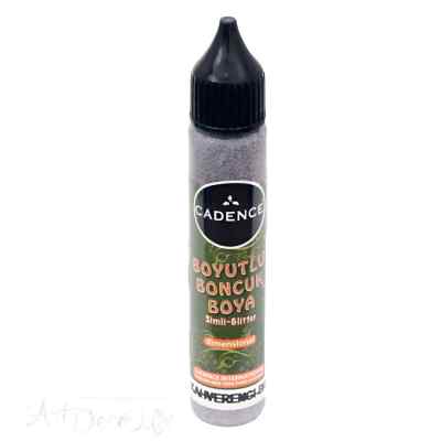 Краска контурная Cadence Glitter Dimensional Paint, 25 ml. Brown-464 