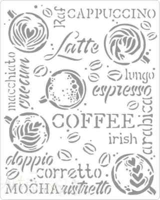 Трафарет "COFFEE & CHOCOLATE ", 20*25см  копия 