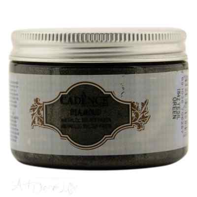 Рельефная паста-металлик Cadence Diamond Metallic Relief Paste, 150 ml. Темно-зеленая