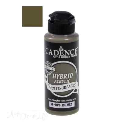 Краска универсальная акриловая Hybrid Acrylic 70 мл, цвет 109 грецкий орех