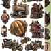 НАБОР БУМАГИ ДЛЯ ВЫРЕЗАНИЯ "MIST OF TOOLBOX TOWN" 15*30см. 6 ЛИСТОВ 