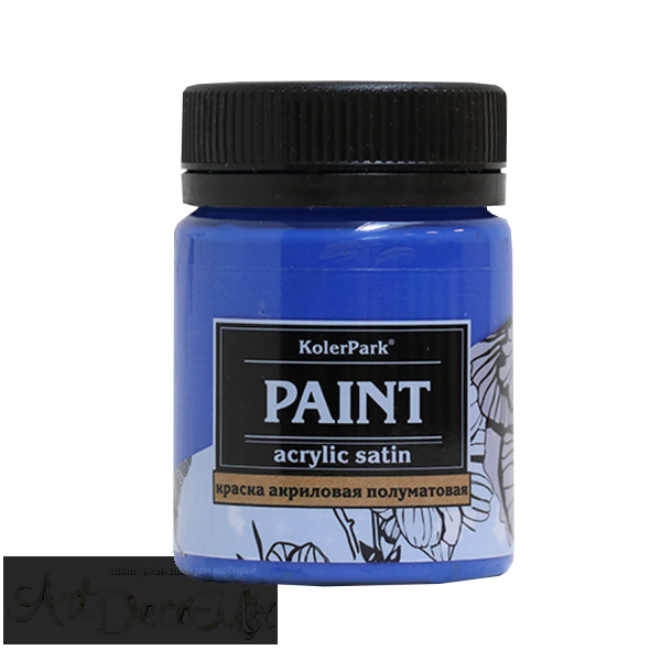 Краска акриловая сатиновая, 50мл. Ультрамарин