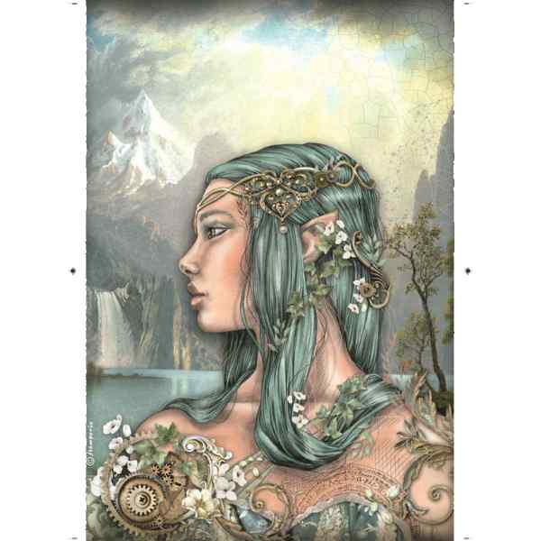 БУМАГА РИСОВАЯ STAMPERIA "Магия леса Эльф" А4  