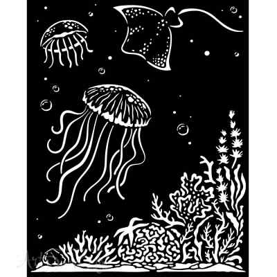 Трафарет "SONGS OF THE SEA ", 20*25см  