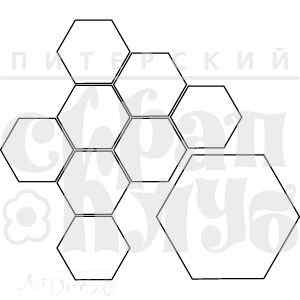 ФП ШТАМП "ФОН. ПЧЕЛИНЫЕ СОТЫ"