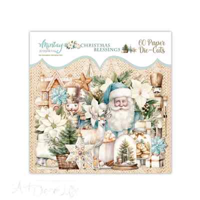 Набор высечки-чипборды CHRISTMAS BLESSINGS 60 штук  
