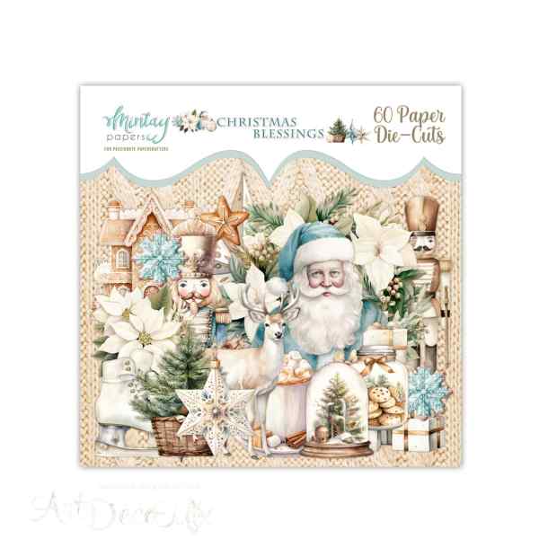 Набор высечки-чипборды CHRISTMAS BLESSINGS 60 штук  