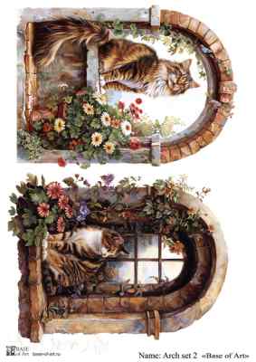 Карта для декупажа А4 Arch set 2