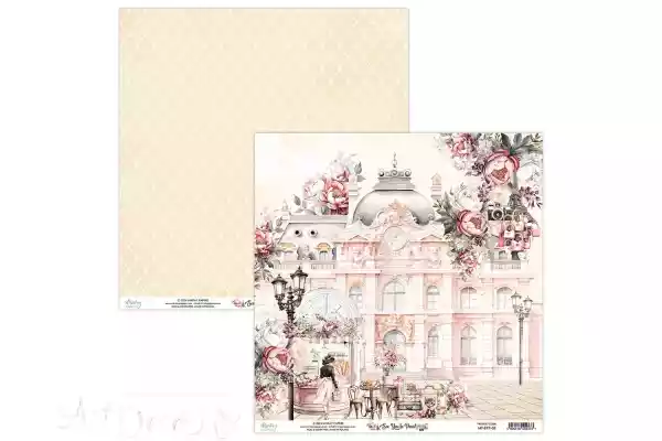 БУМАГА ДЛЯ СКРАПБУКИНГА "SEE YOU IN PARIS" 30*30см. 