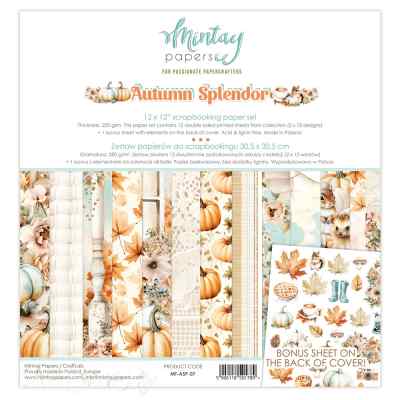 НАБОР БУМАГИ ДЛЯ СКРАПБУКИНГА "AUTUMN SPLENDOR" 30*30см. 6 листов