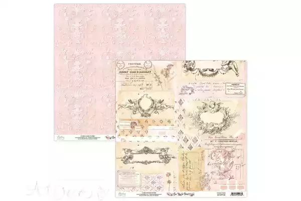 БУМАГА ДЛЯ СКРАПБУКИНГА "SEE YOU IN PARIS" 30*30см.  