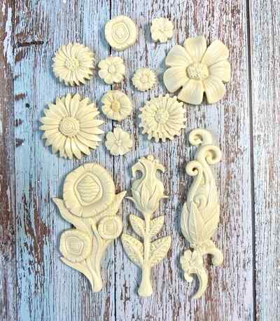 Набор Отливок из пластика "Цветы"