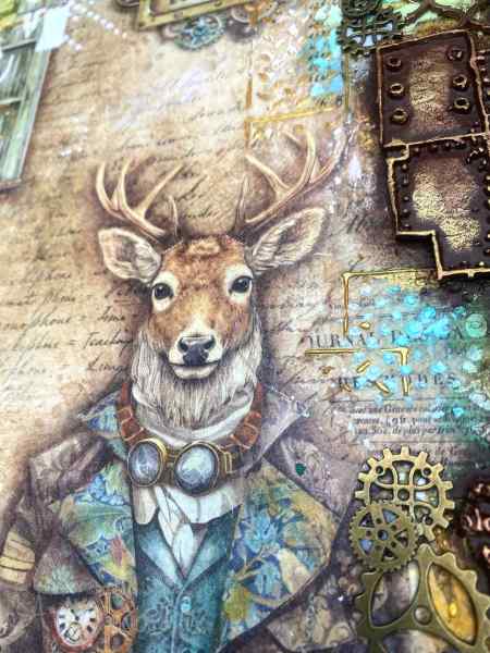 Мастер-класс Ольги Ситар "Олень" из цикла"Steampunk ЗАРЯДка"   